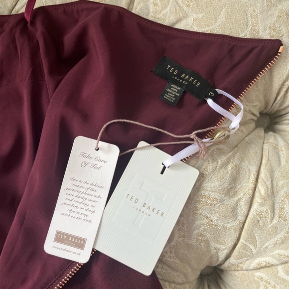 One shoulder Ted Baker Cocktail Evening Dress - Picture 5 of 7